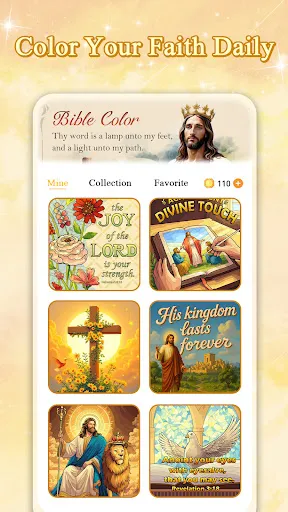 Gameplay screenshot 4 from Bible Color Paint By Number - Board game